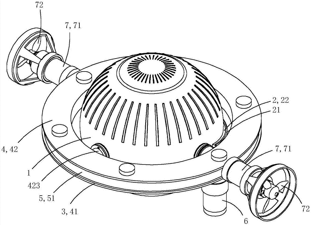 Underwater robot capable of changing power driving direction