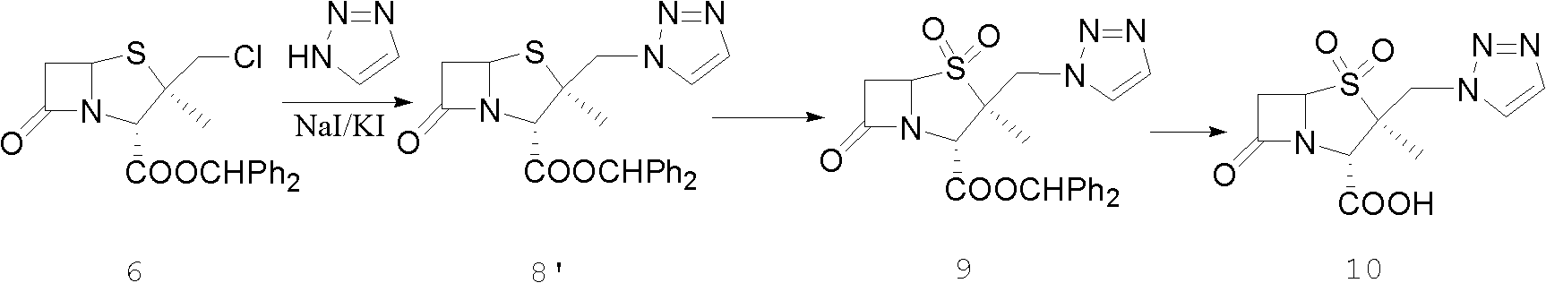 Tazobactam synthesis method