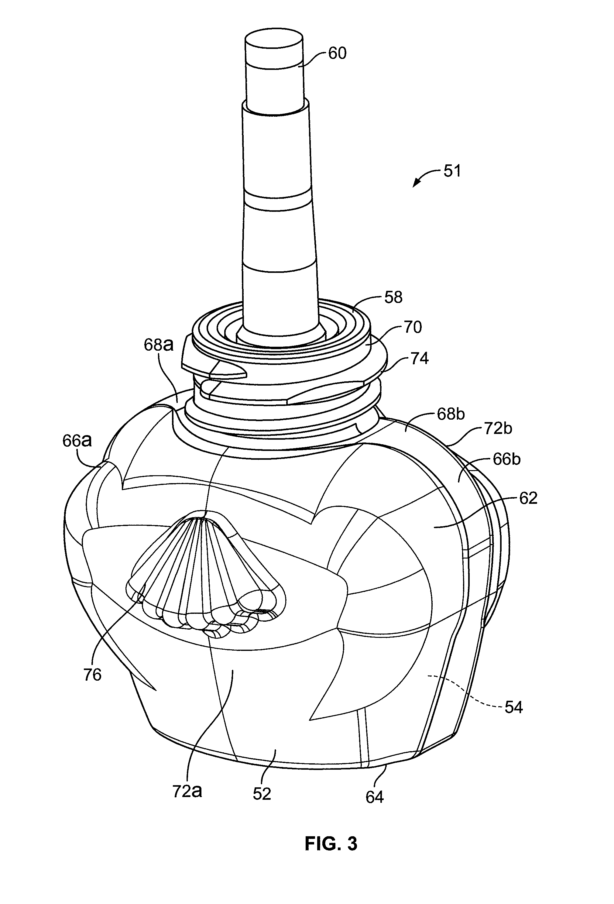 Rotatable plug assembly and housing for a volatile material dispenser