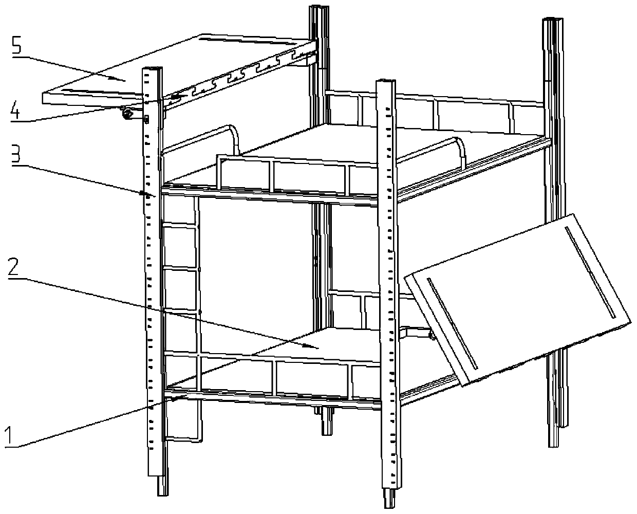 Multifunctional bunk bed