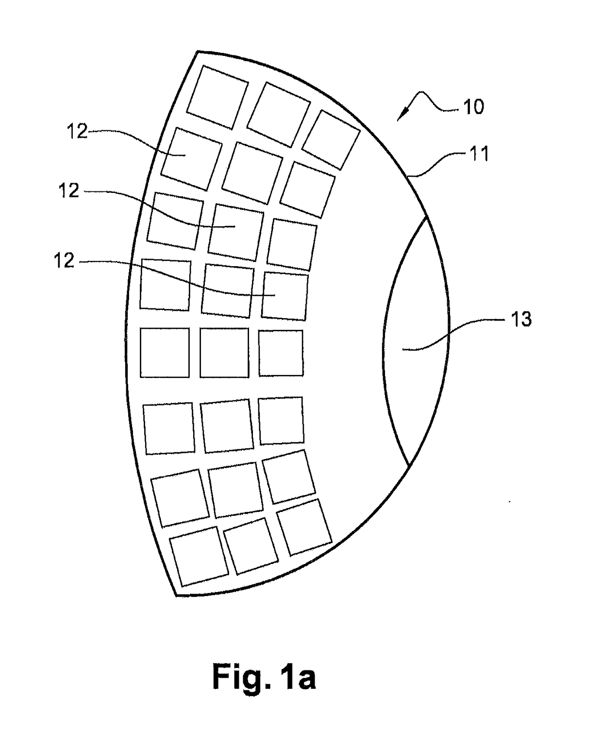 Device and method for prosthetic rehabilitation of the retina