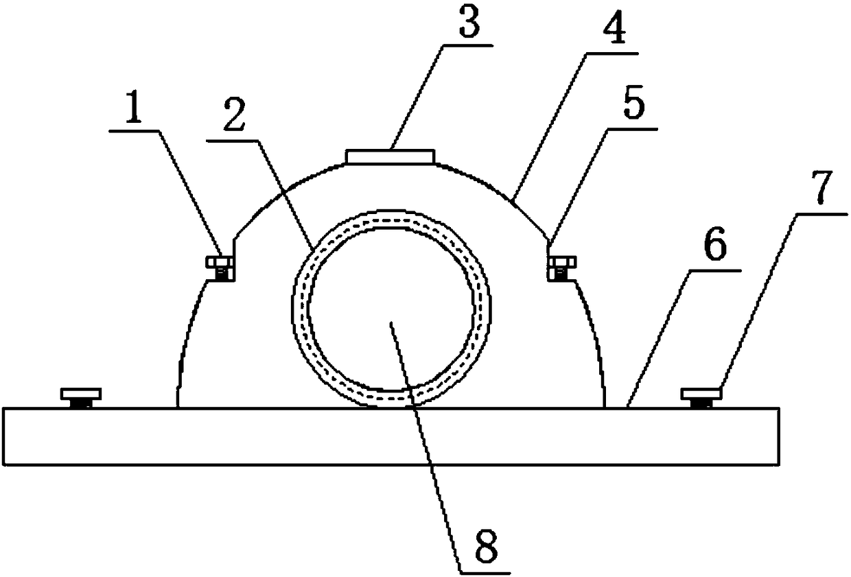 Low-speed self-lubrication high-temperature sliding bearing