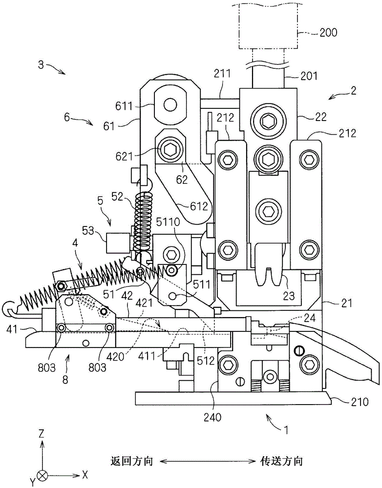 Terminal crimping device