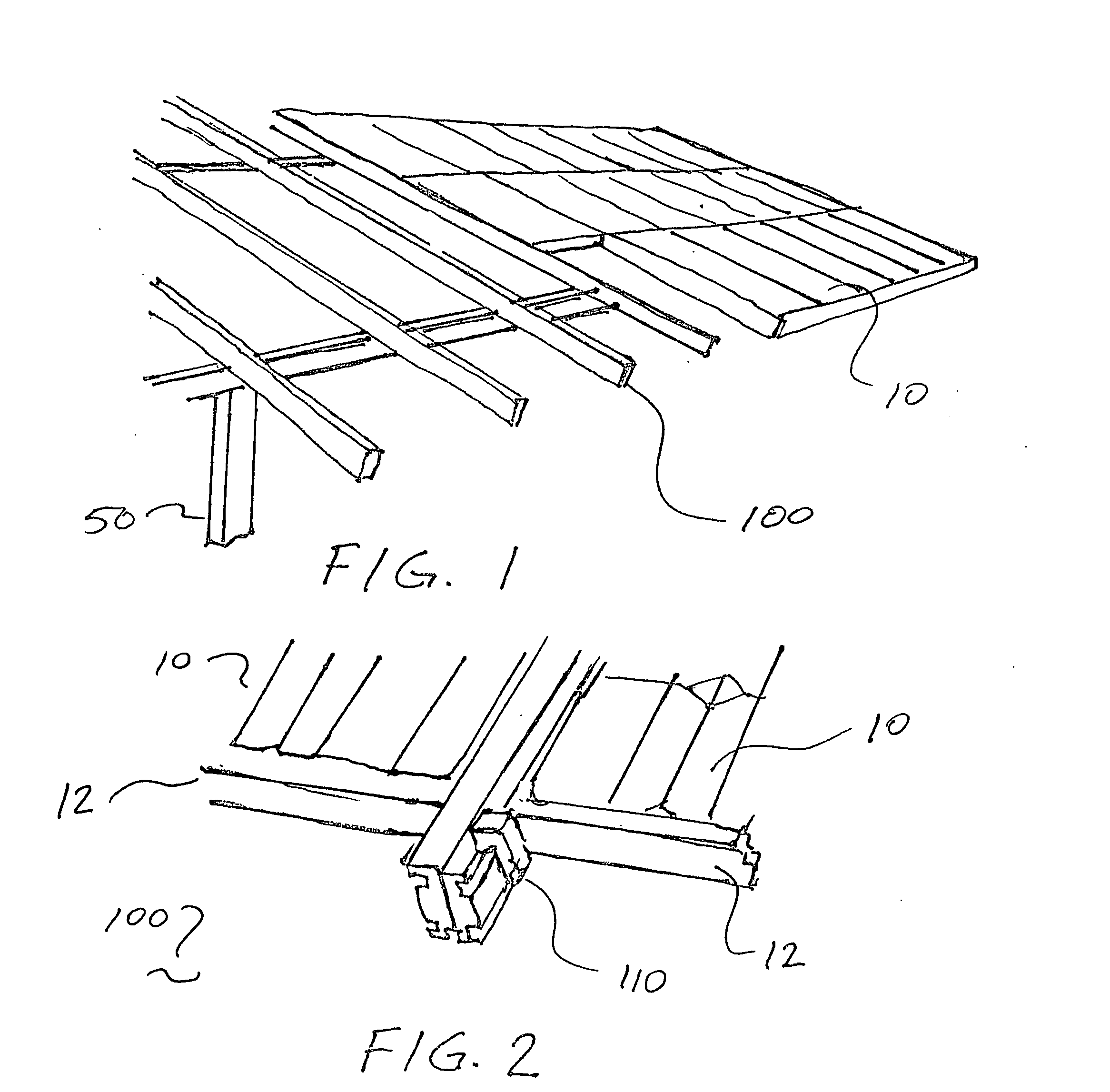 Mounting, grounding and wire management systems for solar panel arrays