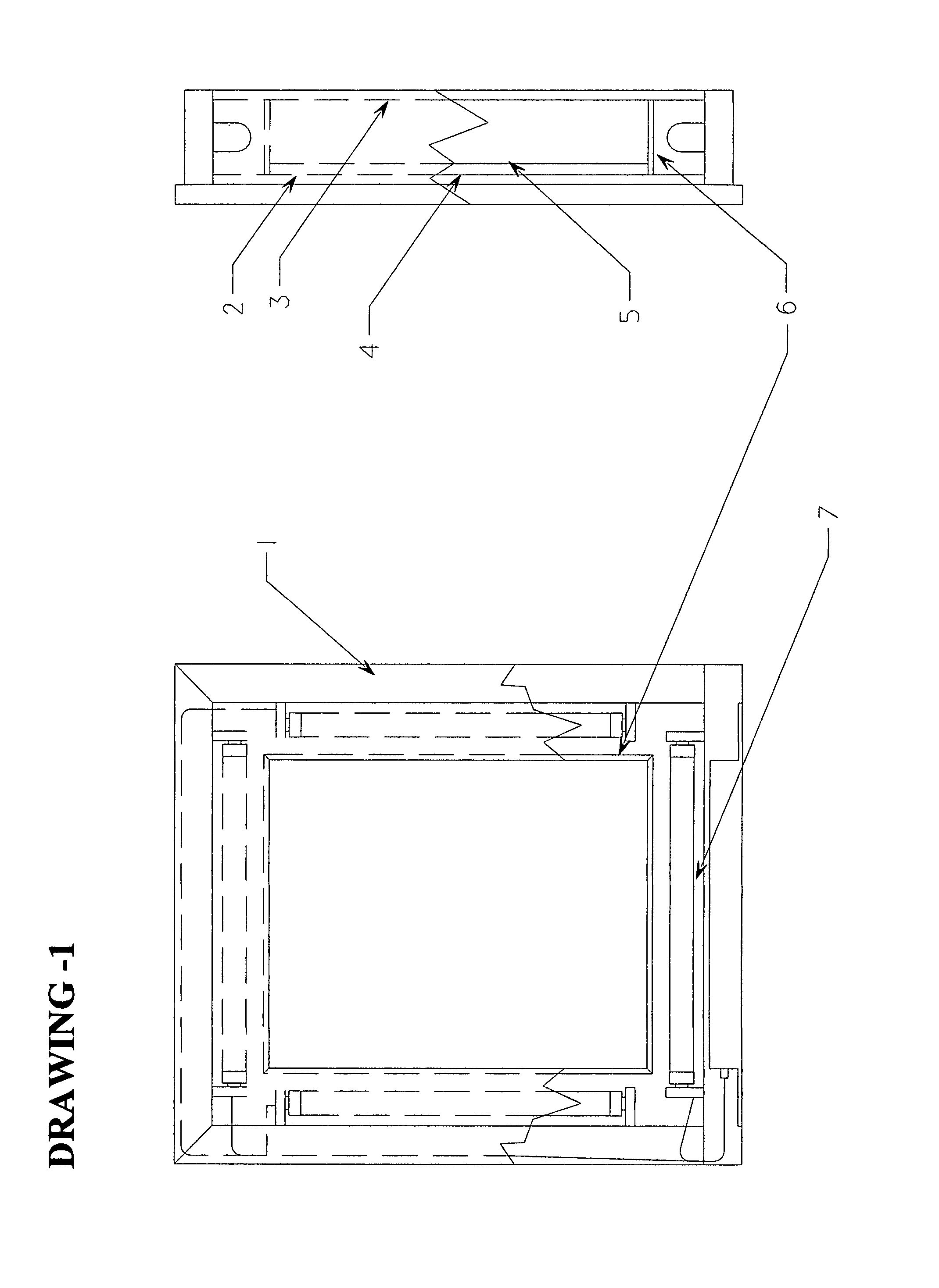 System and method for photo/art frame eternal depth illusion