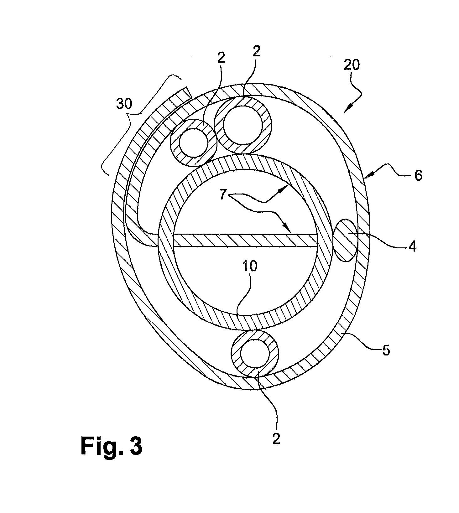 Device for securing and retaining at least one electrical harness in a turbomachine