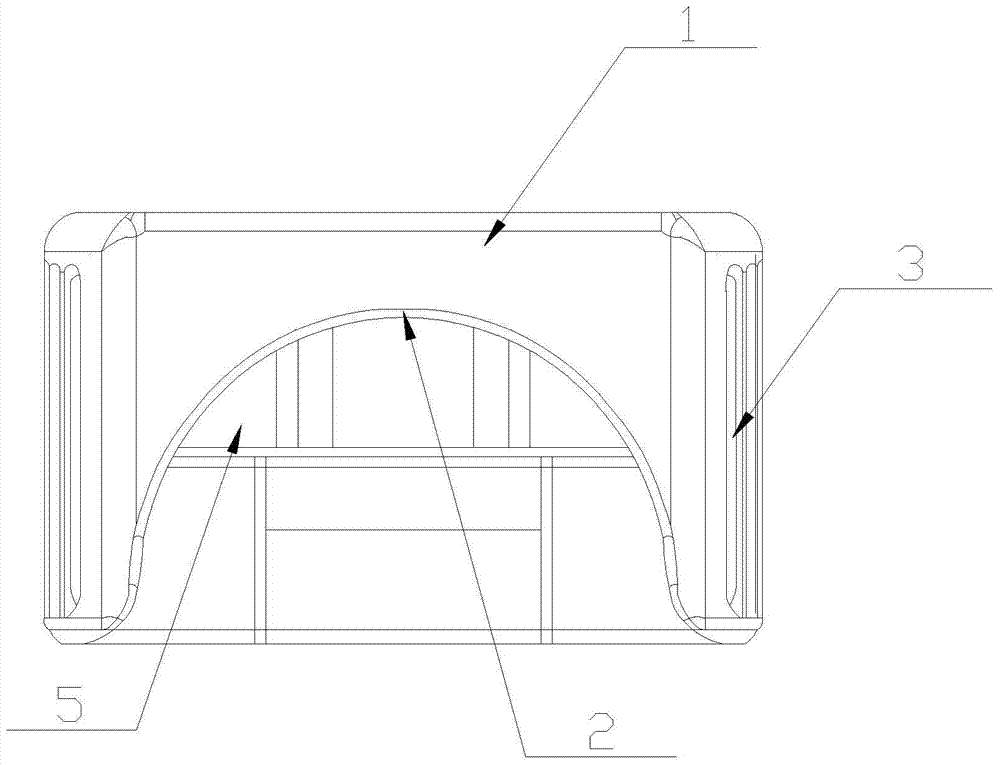 Radiating frame mounted on solid-sealed polar pole