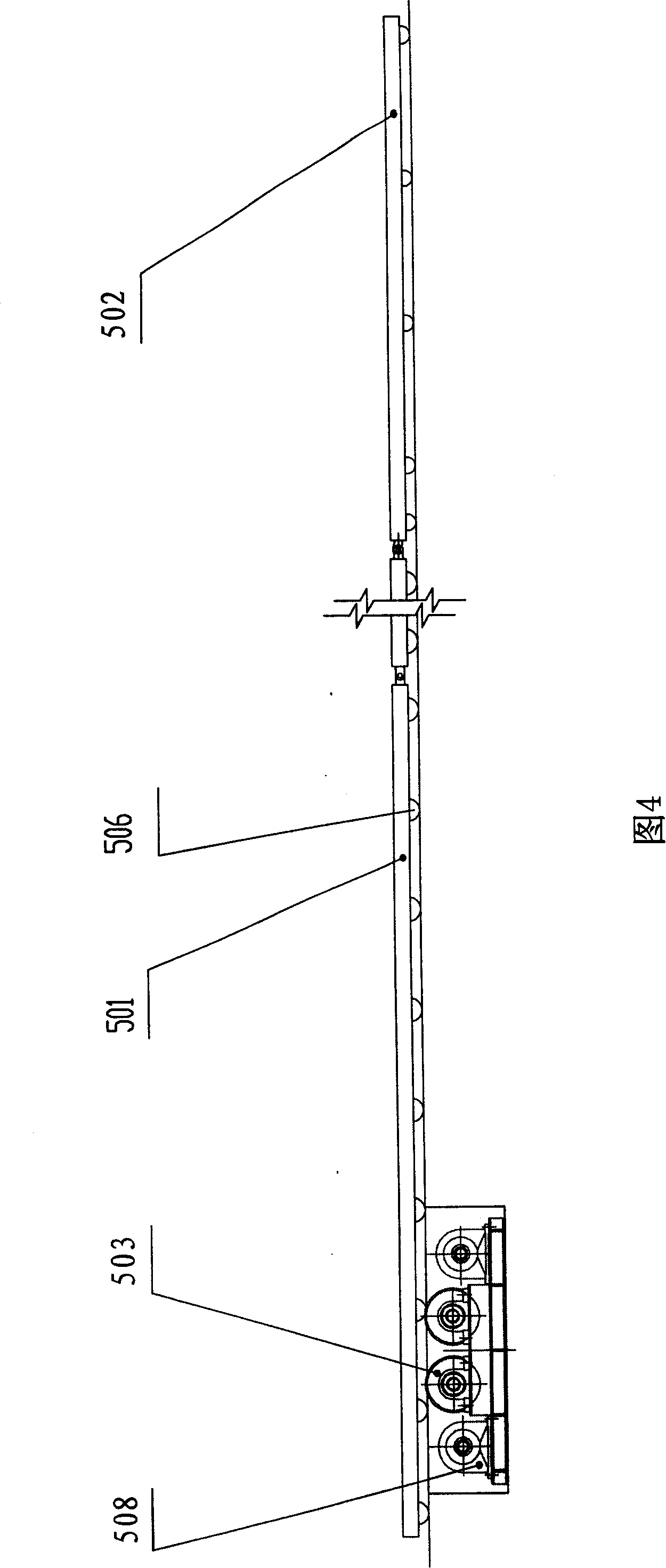 Oversize ageing furnace for aluminium profile