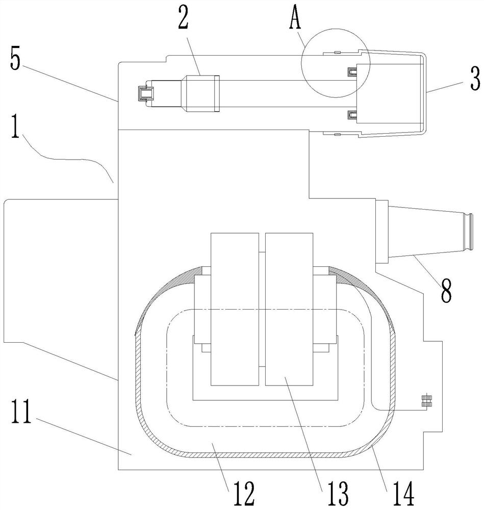 Fast-assembly fusion tube type voltage transformer used in harsh environment