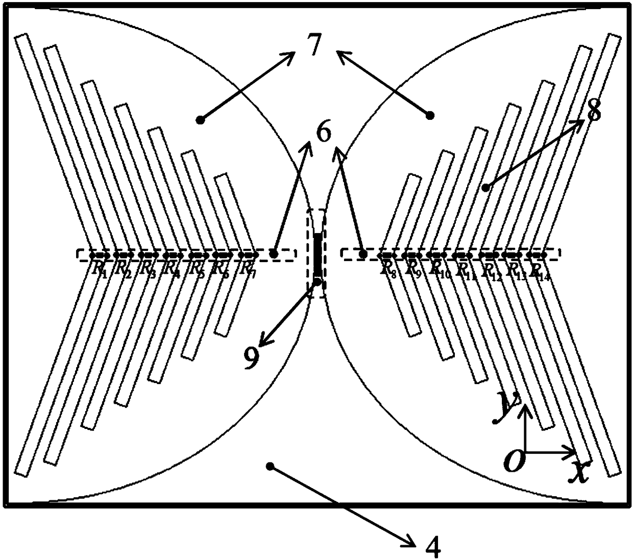 An elliptical planar dipole antenna for an amphibious ground penetrating radar