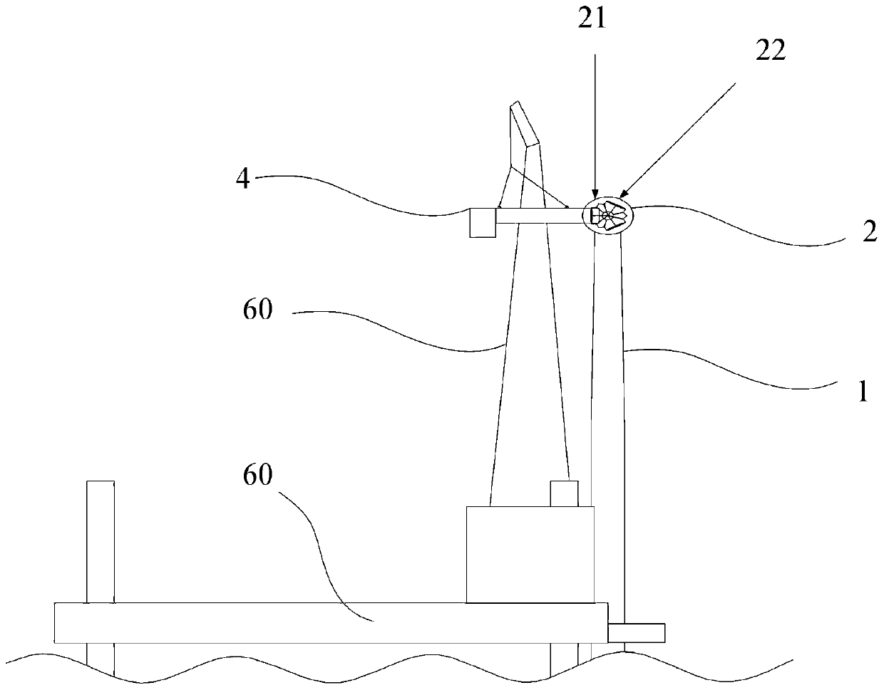 Wind driven generator and method for hoisting blades thereof
