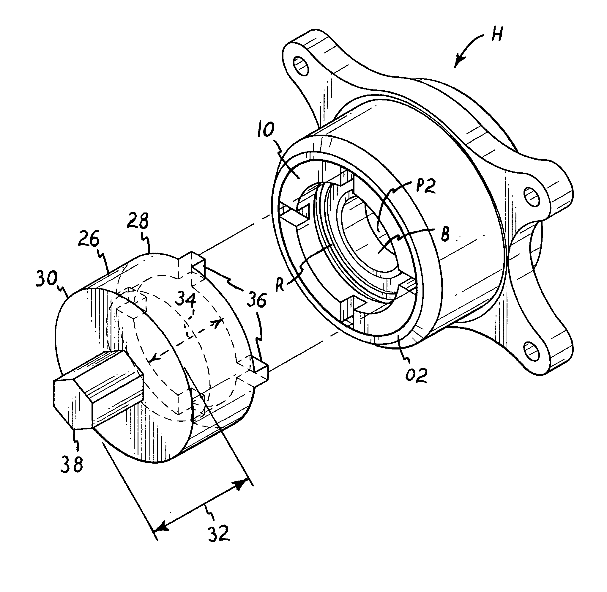 Bearing insert and service tools