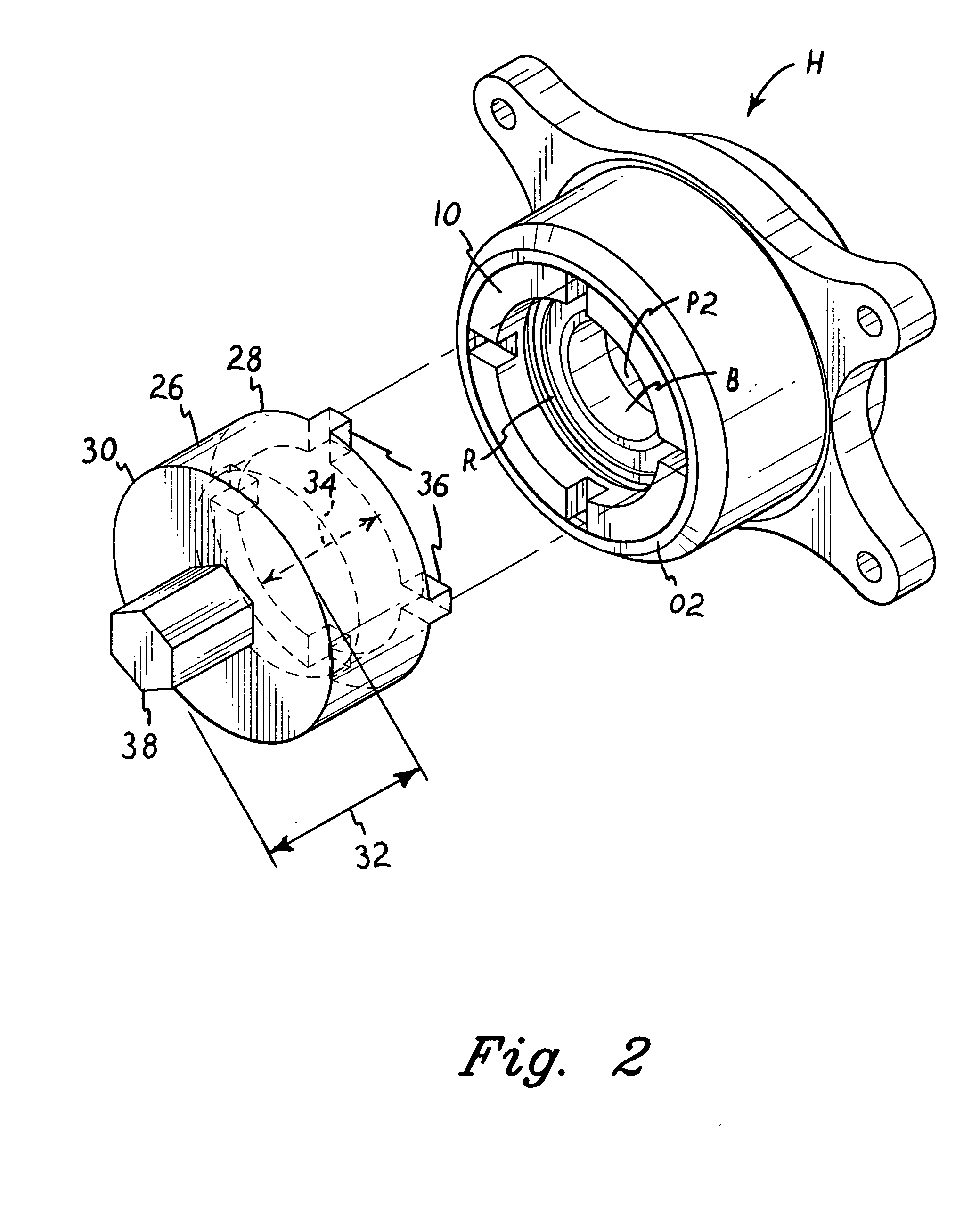 Bearing insert and service tools