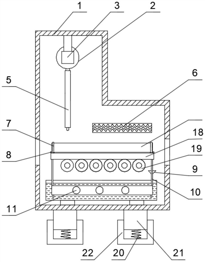 Building material spraying device