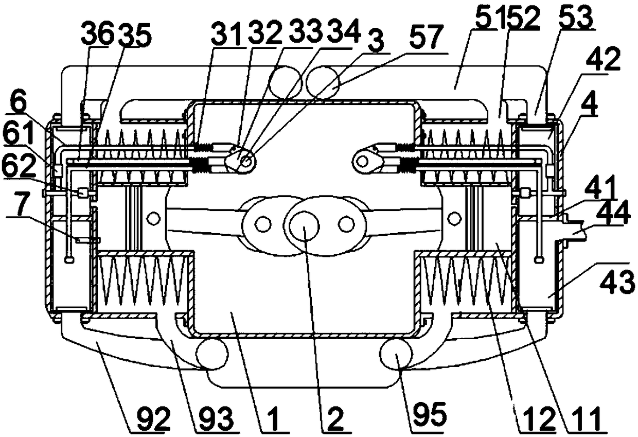 A horizontally opposed air-cooled constant temperature engine