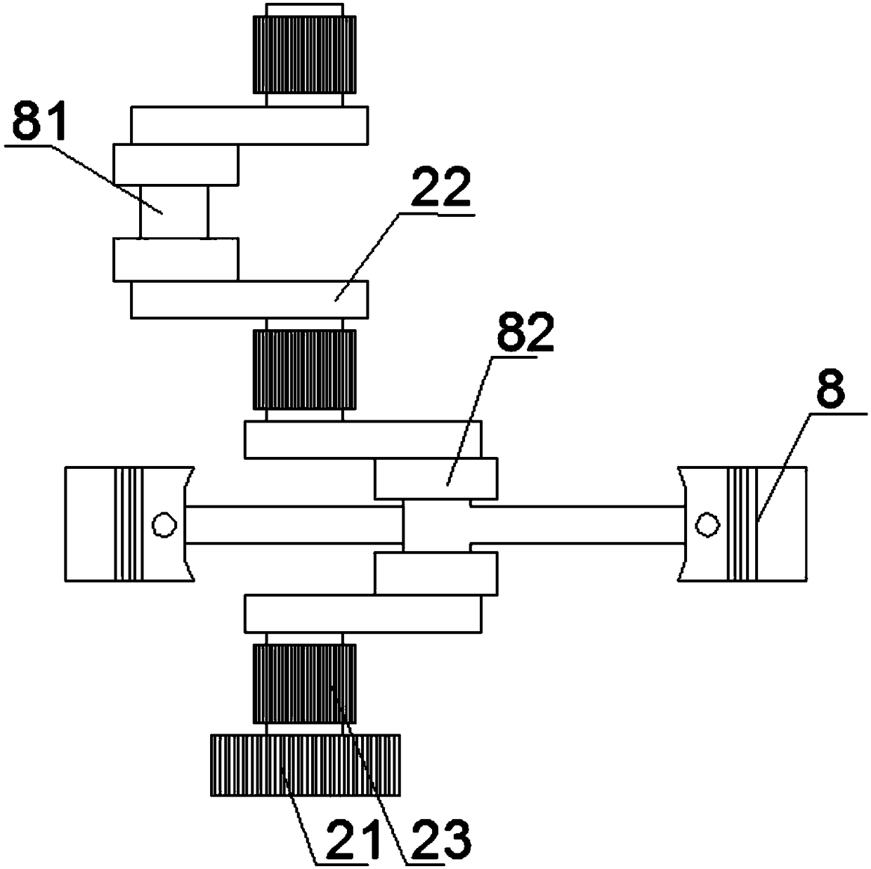 A horizontally opposed air-cooled constant temperature engine