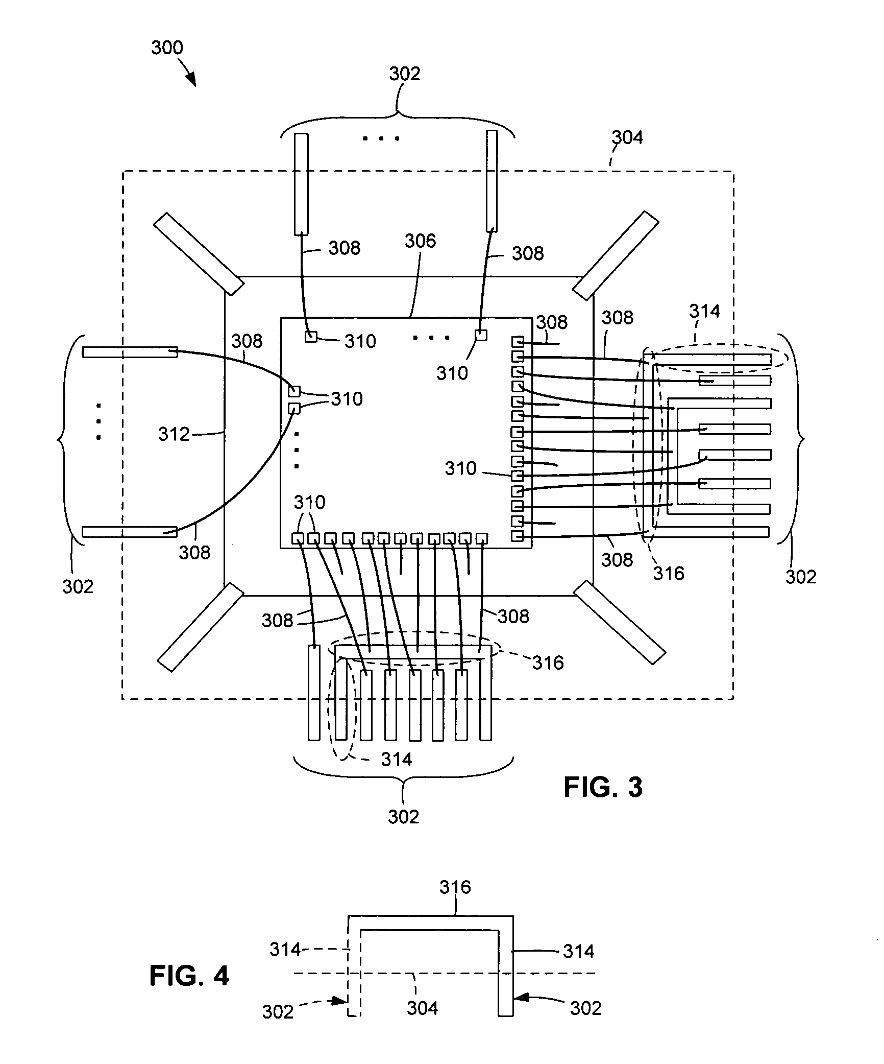 System and method for providing a power bus in a wirebond leadframe package