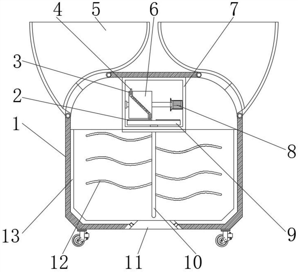 Improved uniform concrete stirring device for Z-shaped concrete hollow block production