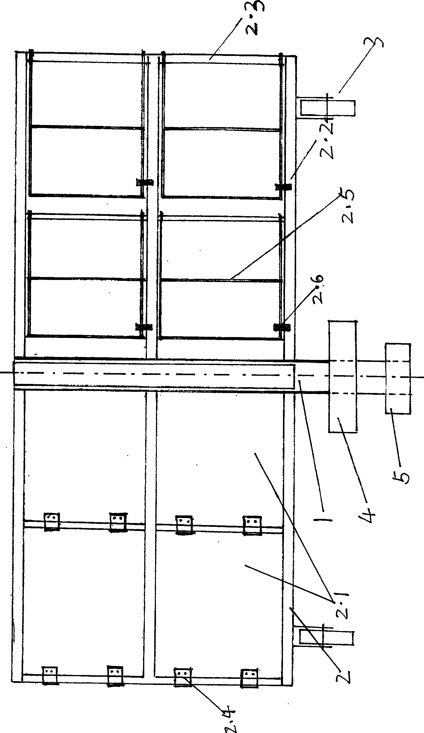Door case type water (wind) turbine