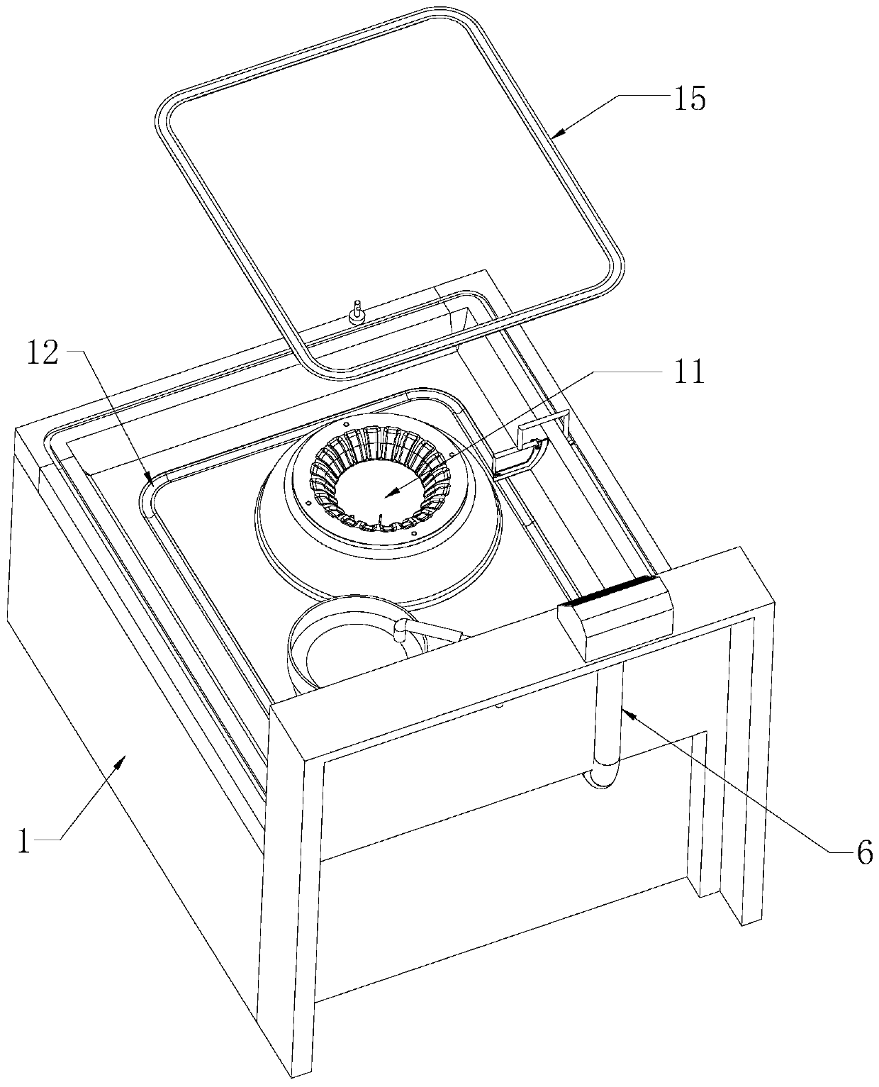 a gas stove