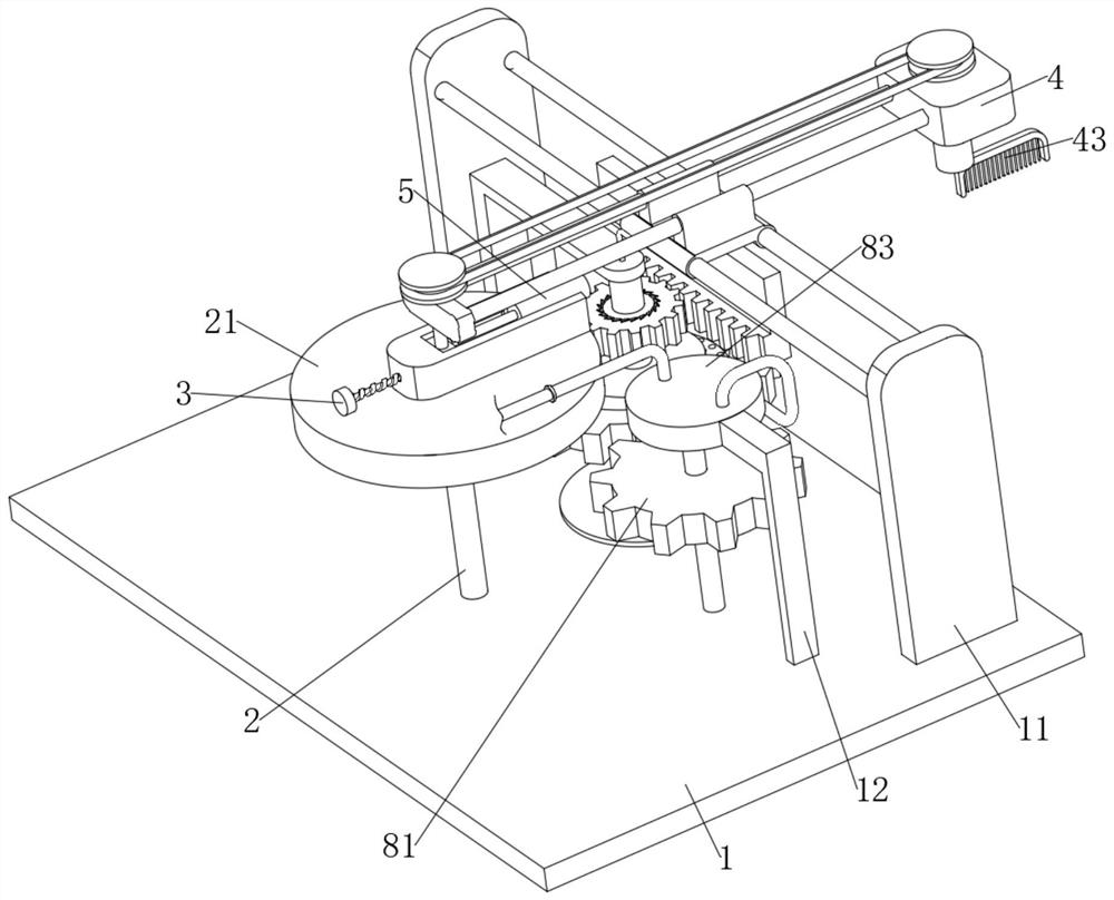 Skin preparation mechanism for neurosurgery based on medical equipment