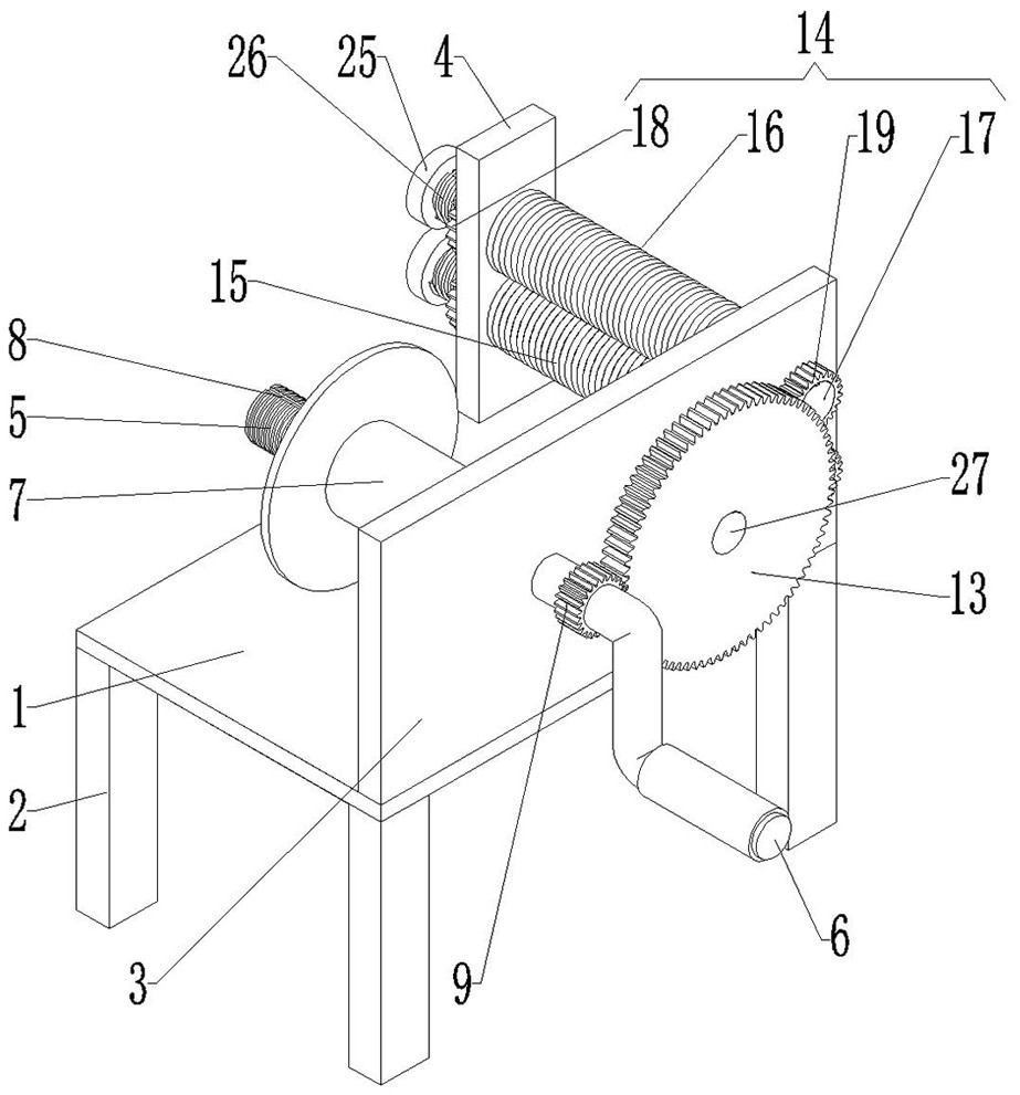 Optical cable binding wire winding device