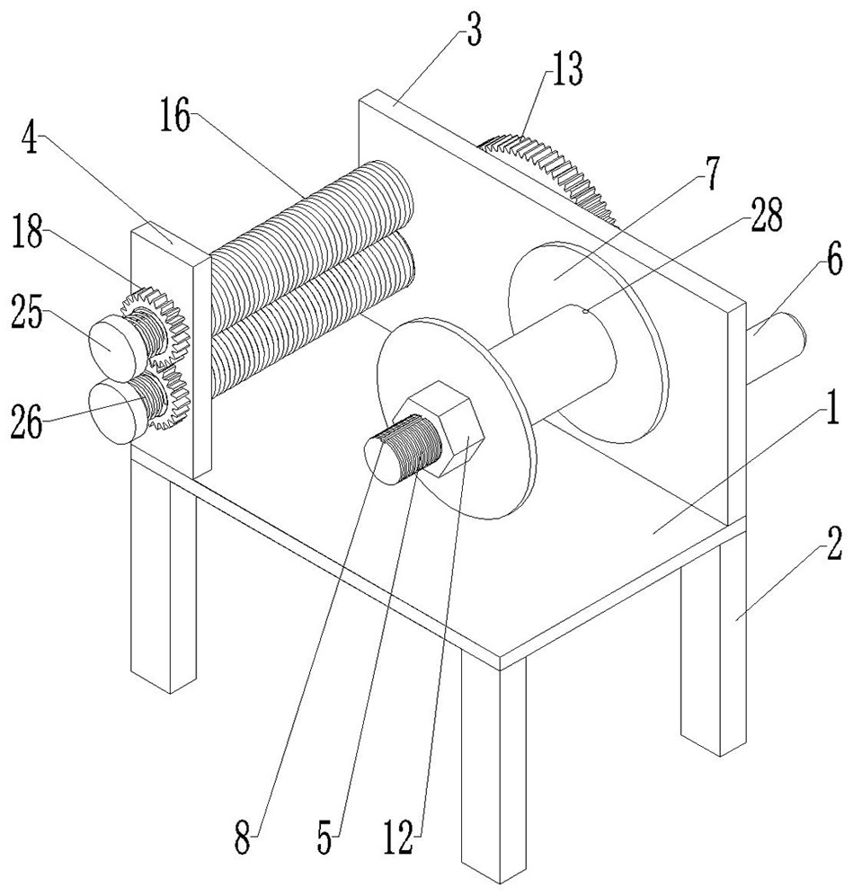 Optical cable binding wire winding device