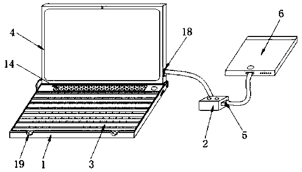 Notebook computer and mobile phone expansion device