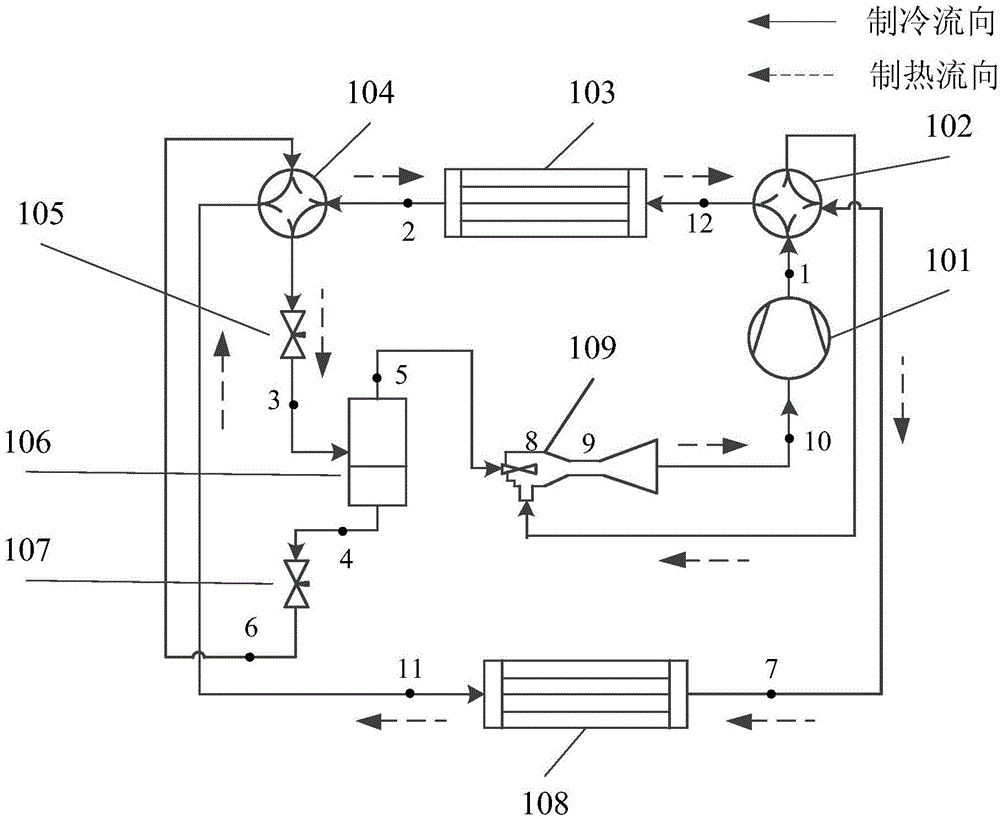 Ejection refrigerating cycle device