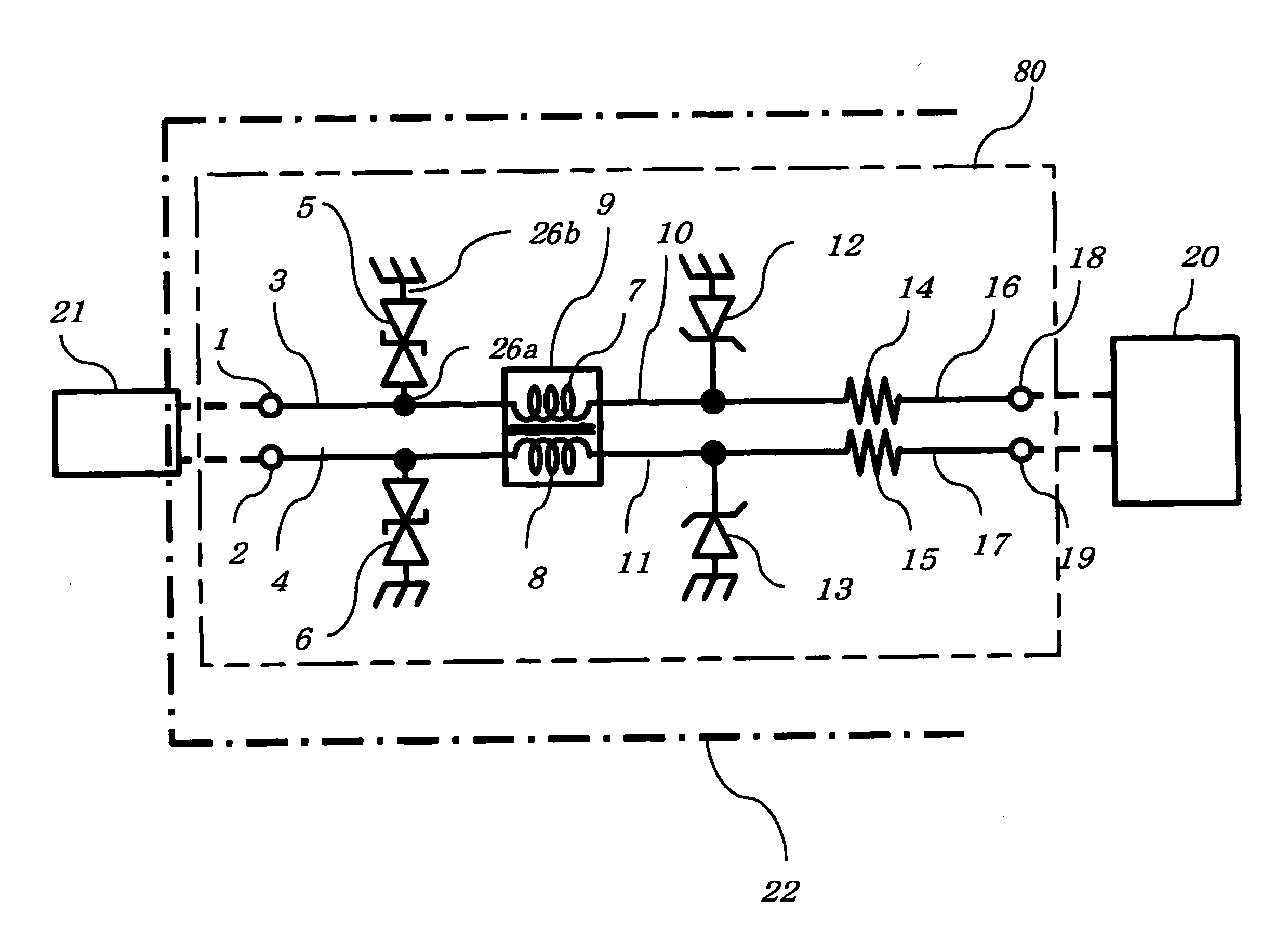 Differential transmission circuit and electronic device provided with the same