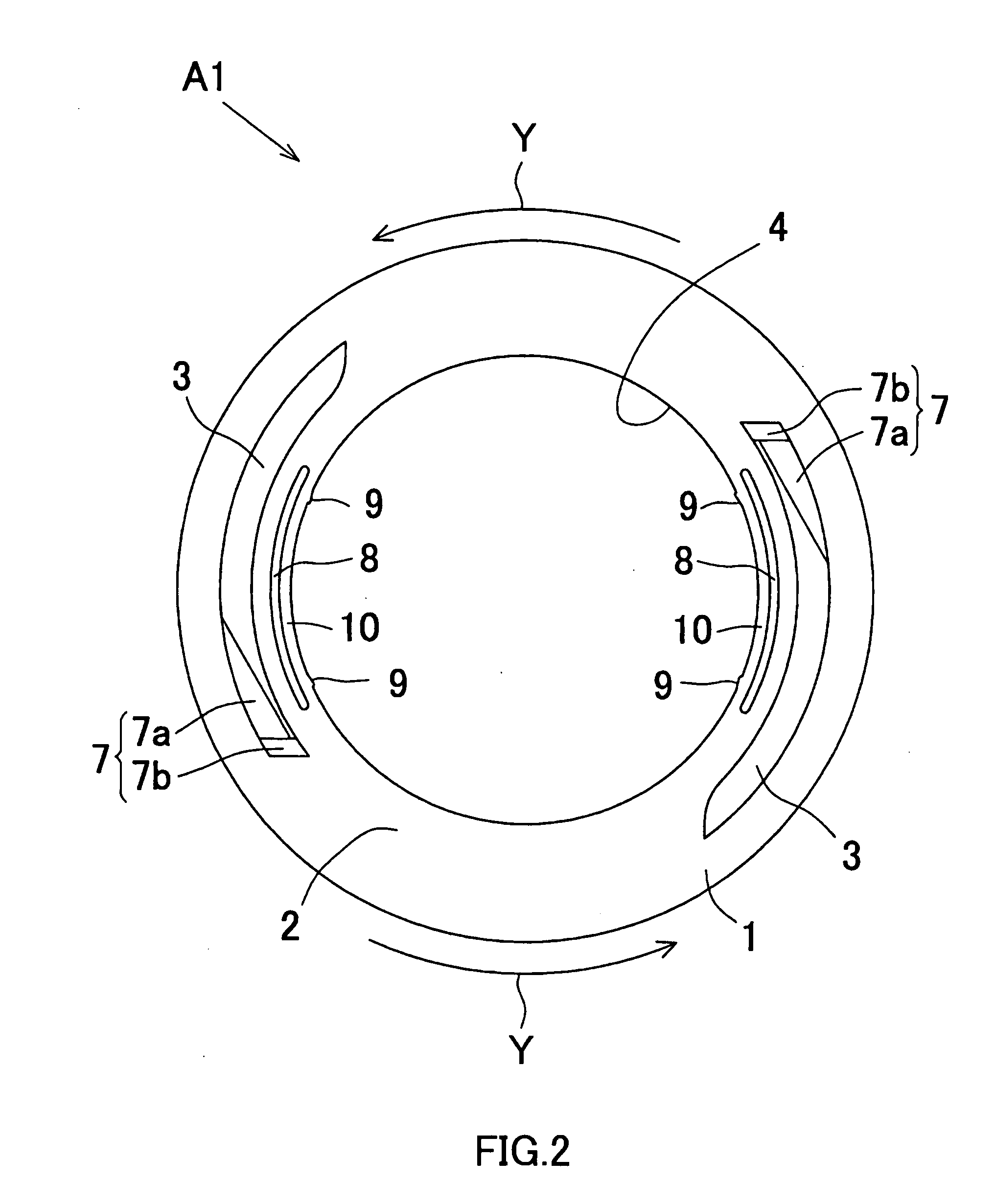 Adapter for non-circular disc