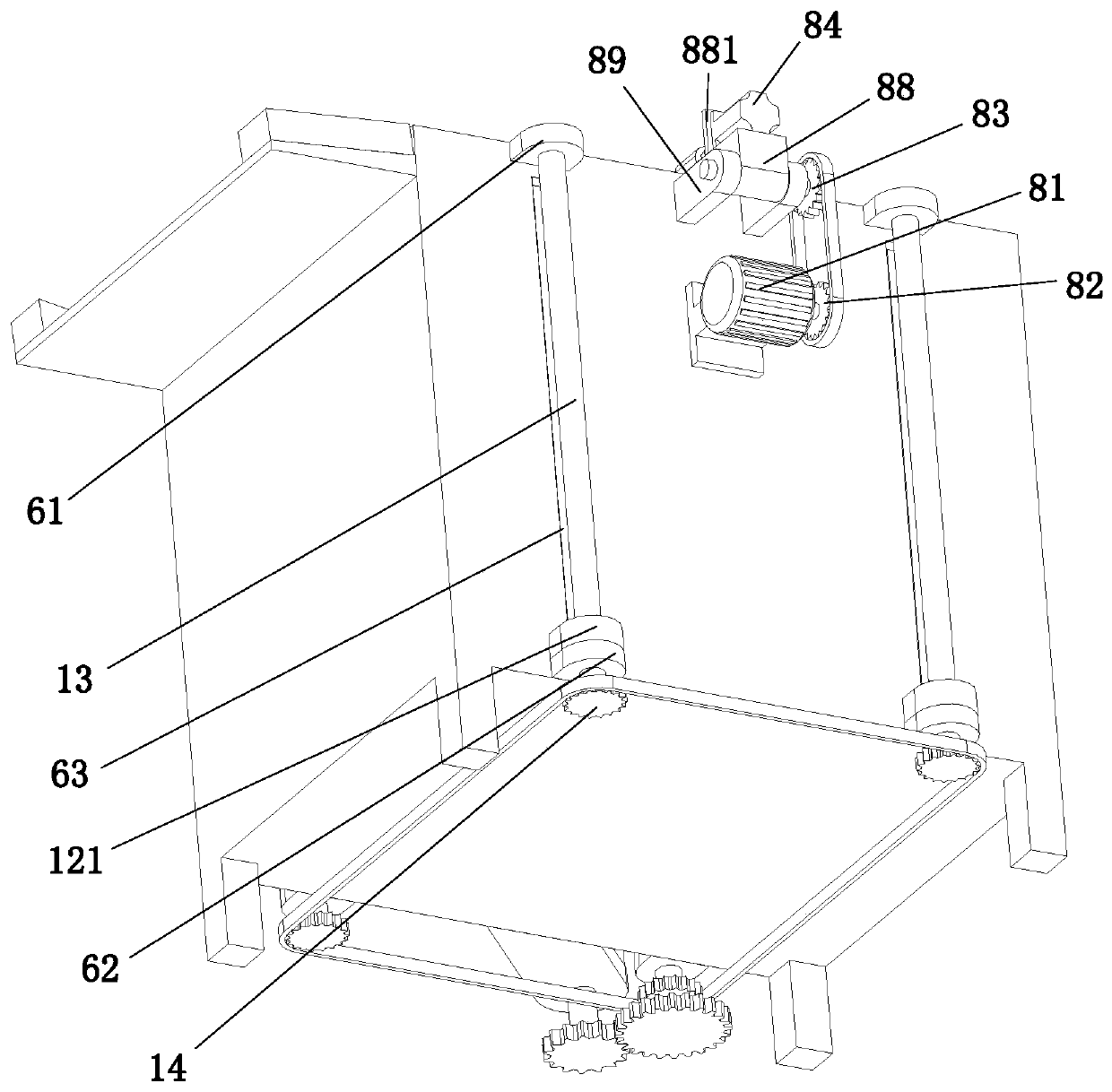 Automatic loading mechanism for rubber foaming sheets