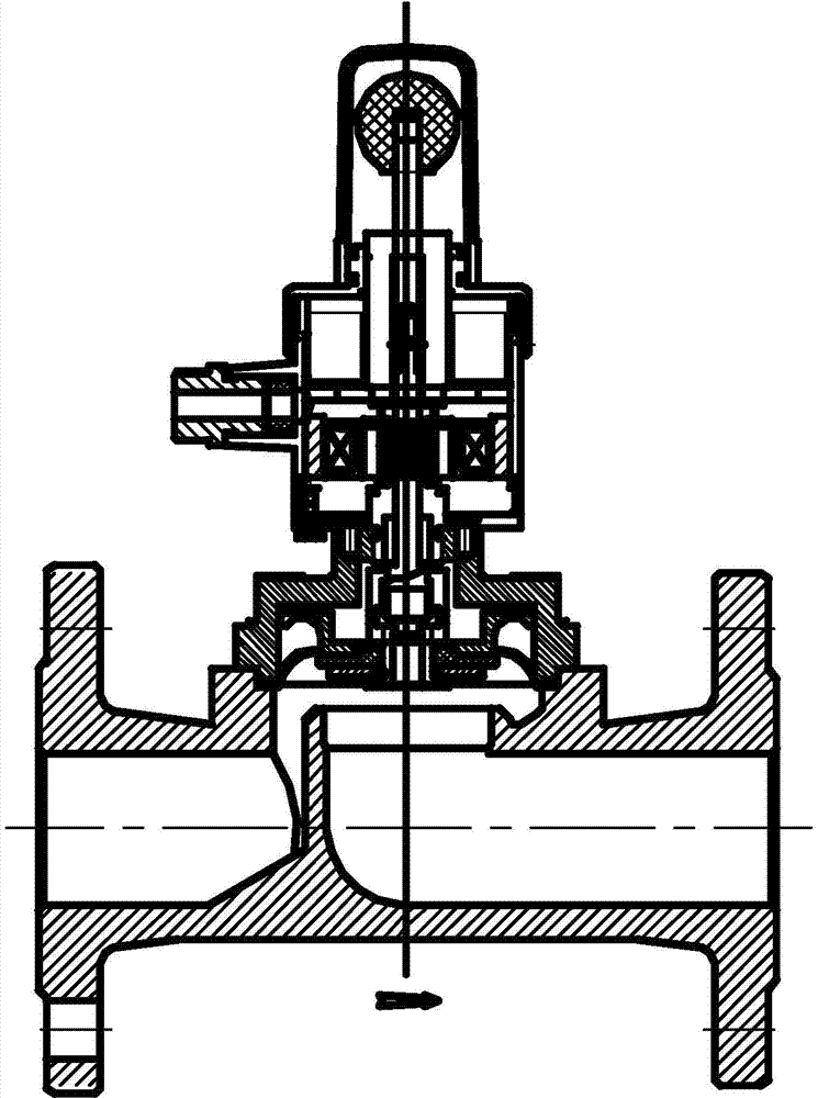 Fuel gas electromagnetic valve control circuit