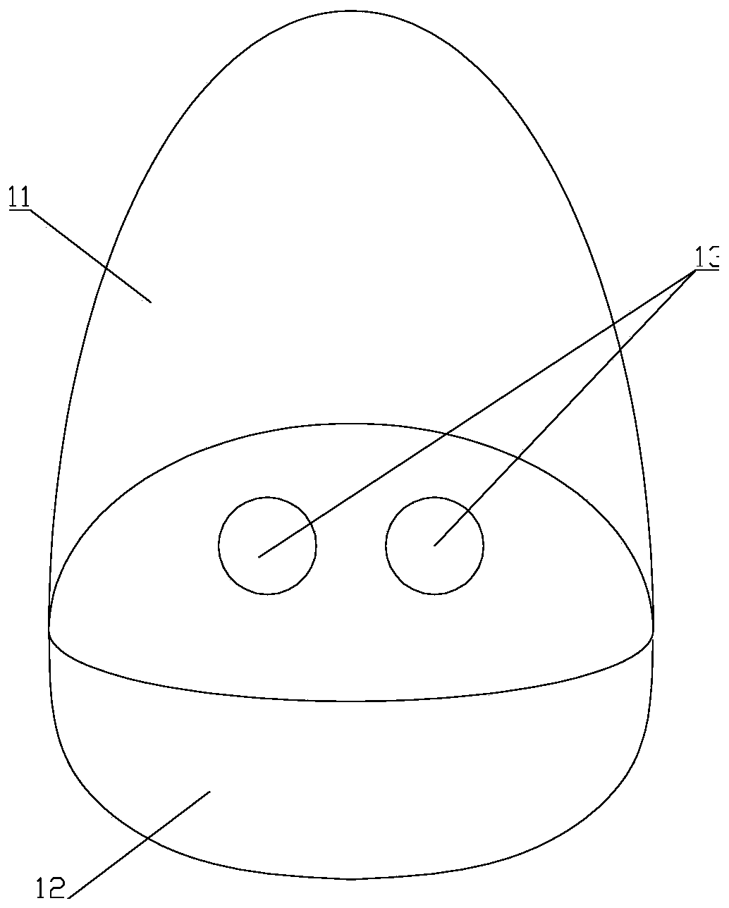 Noninvasive breathing machine nose protective paste and forming device thereof