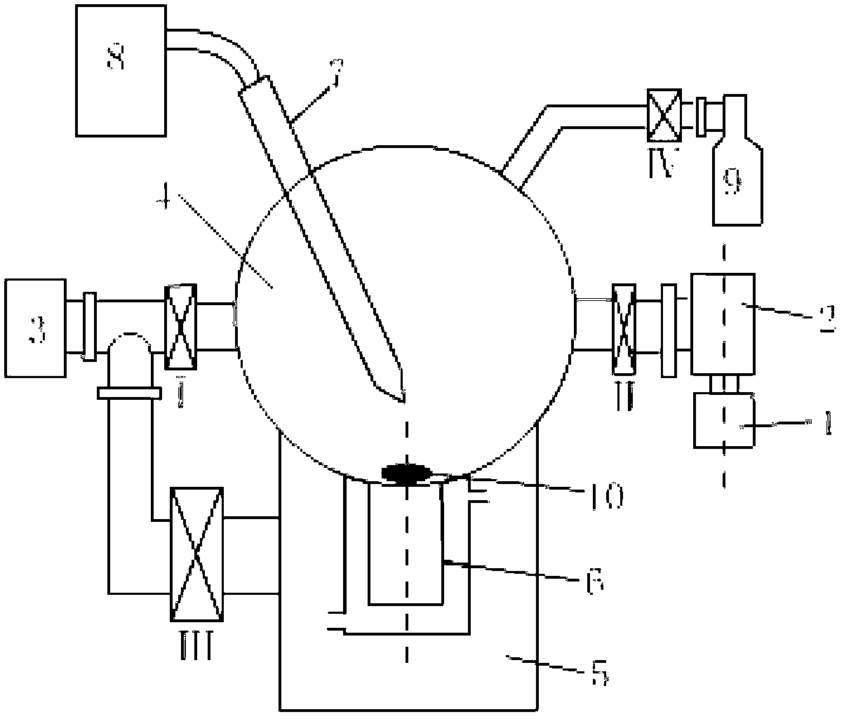 Preparation method and preparation device of amorphous alloy fine part based on vacuum suction casting