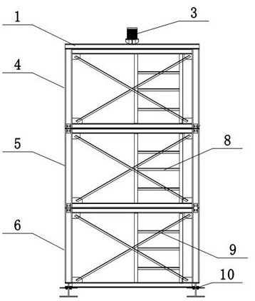 A construction method of an inverted stepped special-shaped steel structure