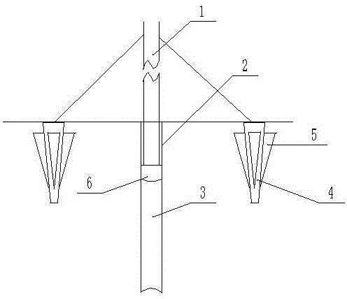 Telegraph pole and mounting and fixing method thereof