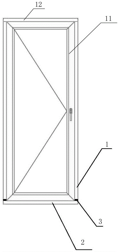 A Composite Profile Outer Frame Structure for Sillless Doors and Windows