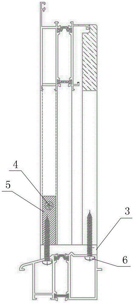 A Composite Profile Outer Frame Structure for Sillless Doors and Windows