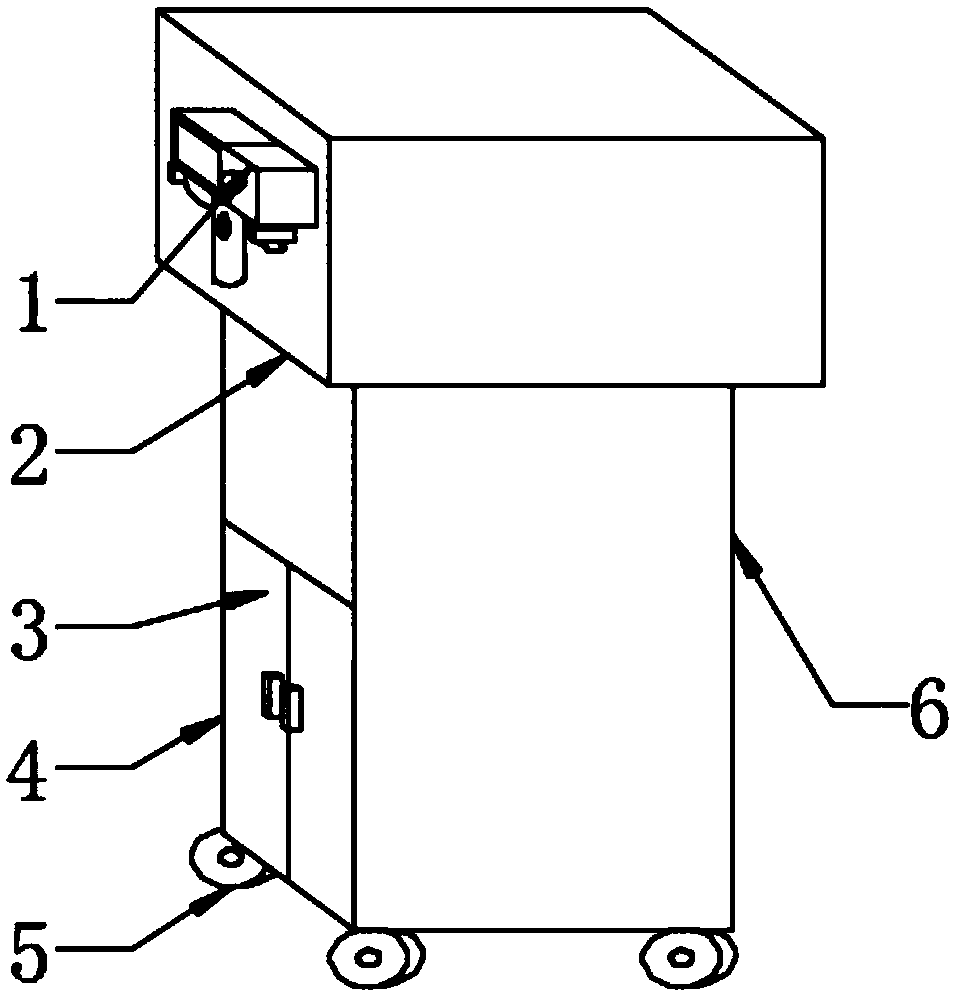 Dust collection device for production
