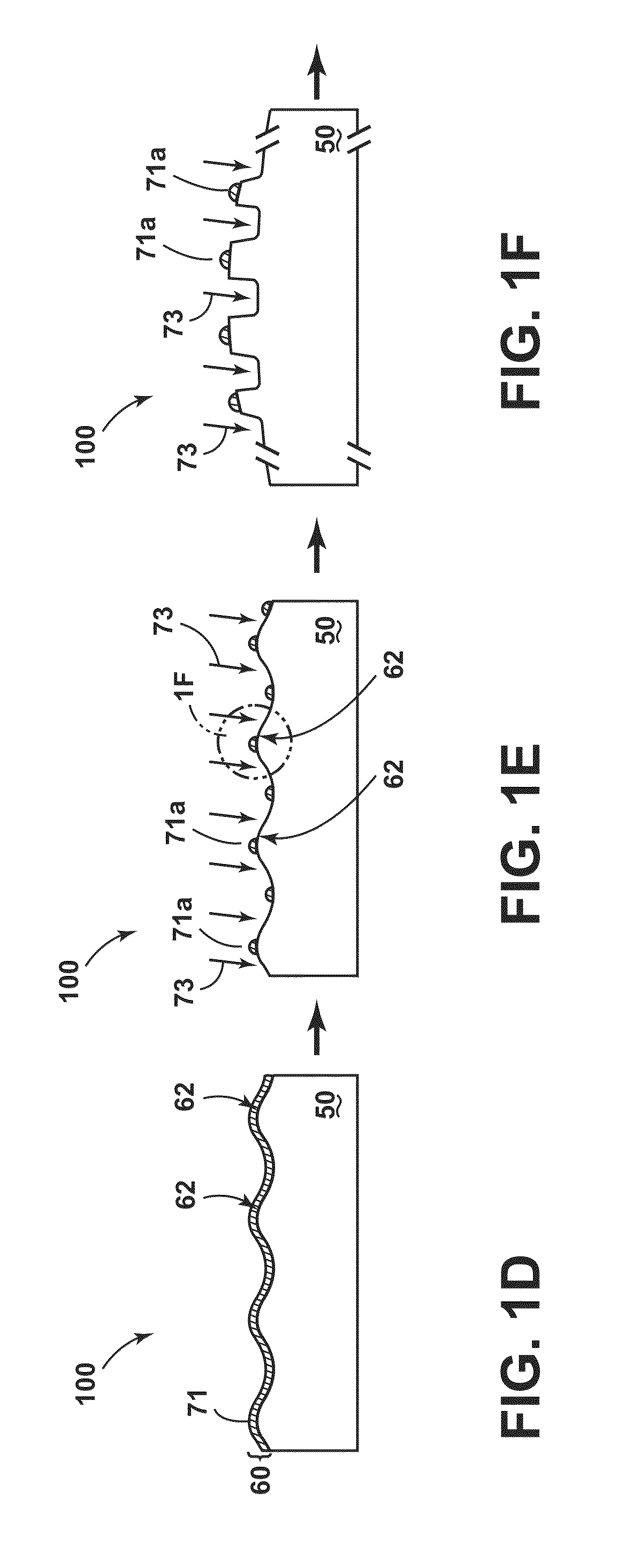 Articles with monolithic, structured surfaces and methods for making and using same