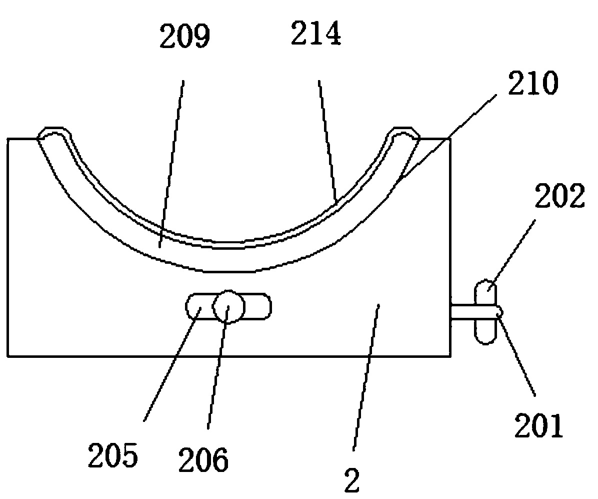 Head supporting device for otolaryngology clinical operation