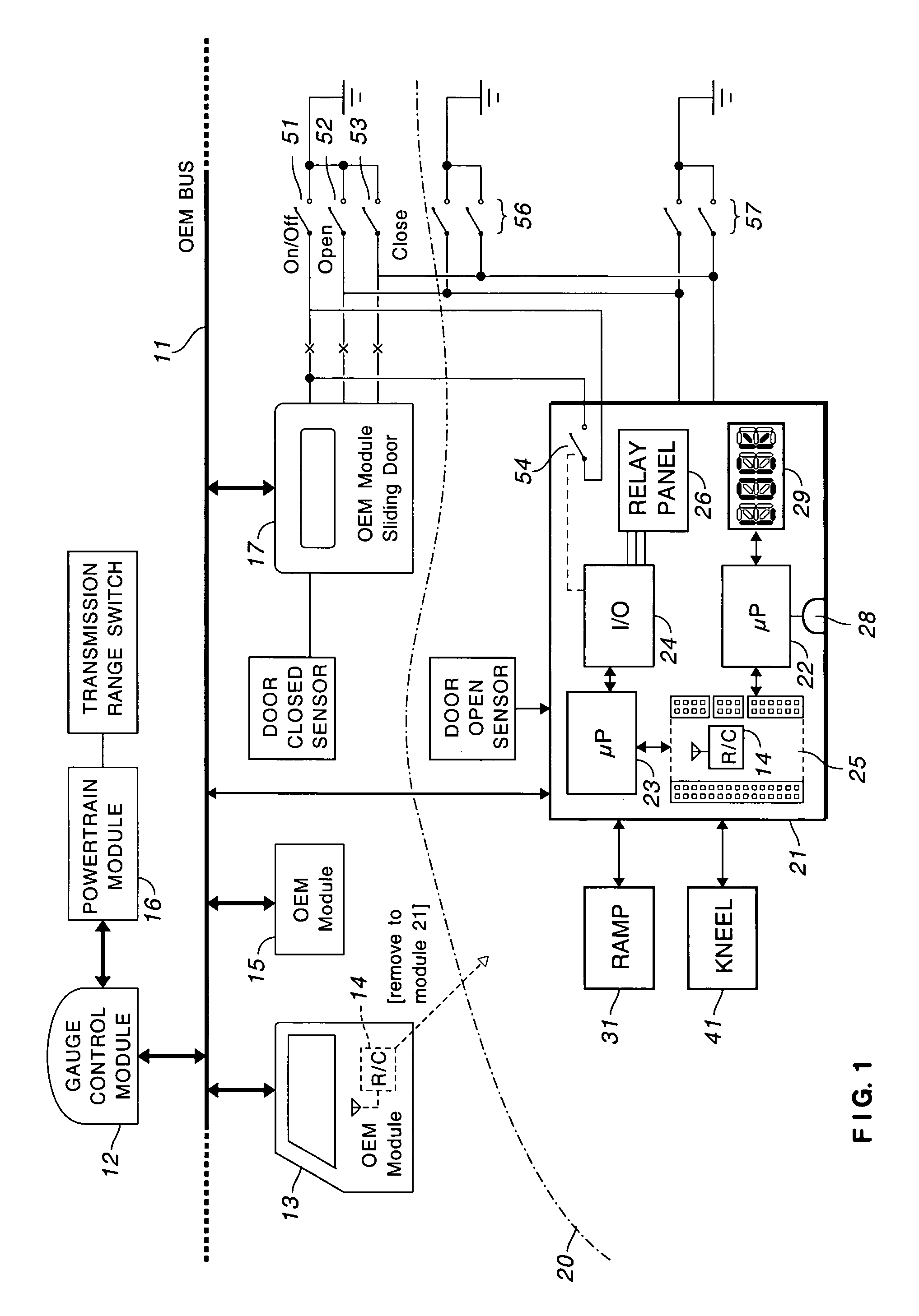 Controlled access for light duty motor vehicle