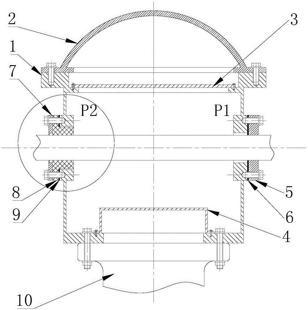 High-voltage side shielding shell of high-voltage electronic type current transformer