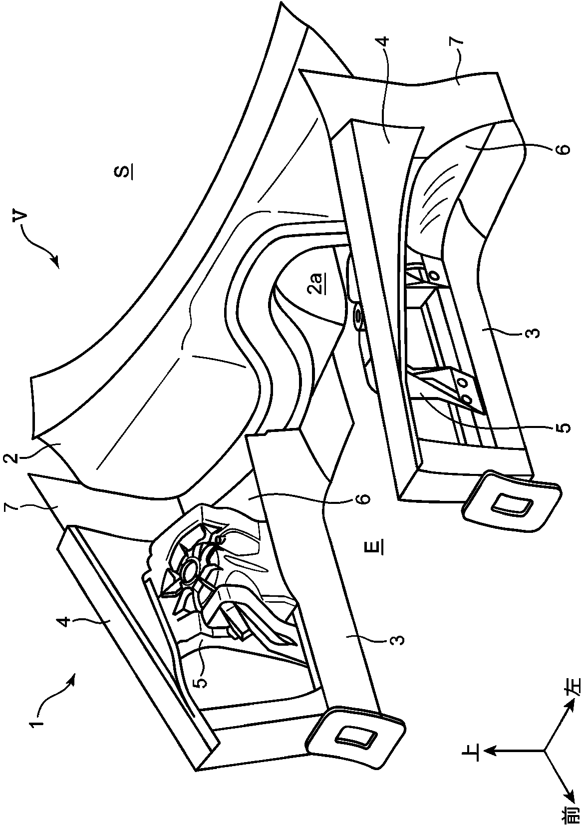 Front vehicle body structure for vehicle