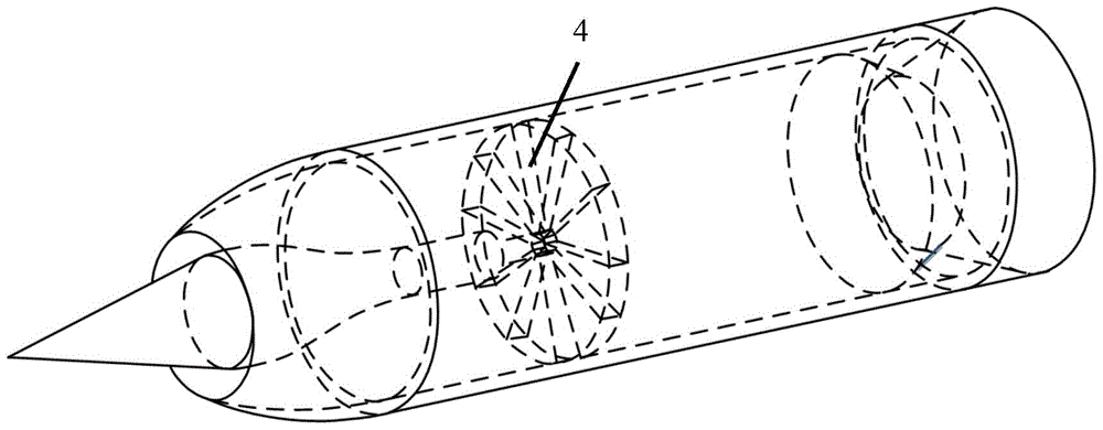 Ramjet Radial Intake Distortion Suppression Grille and Its Design Method