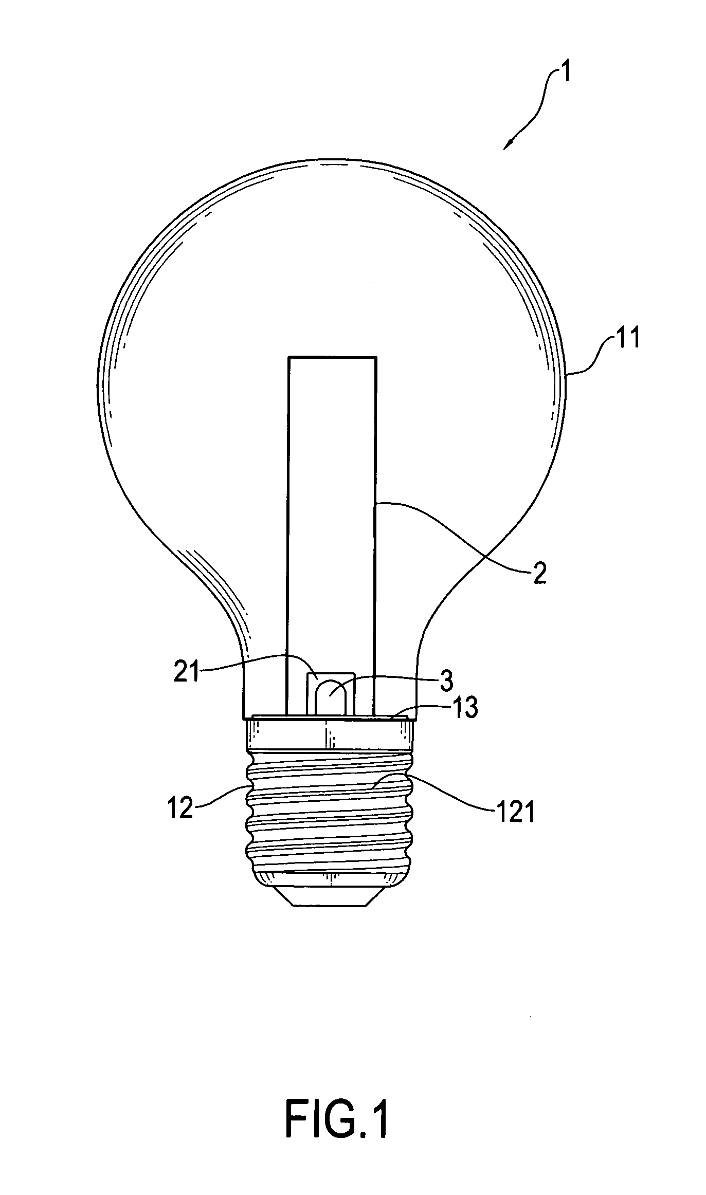 Structure of light bulb