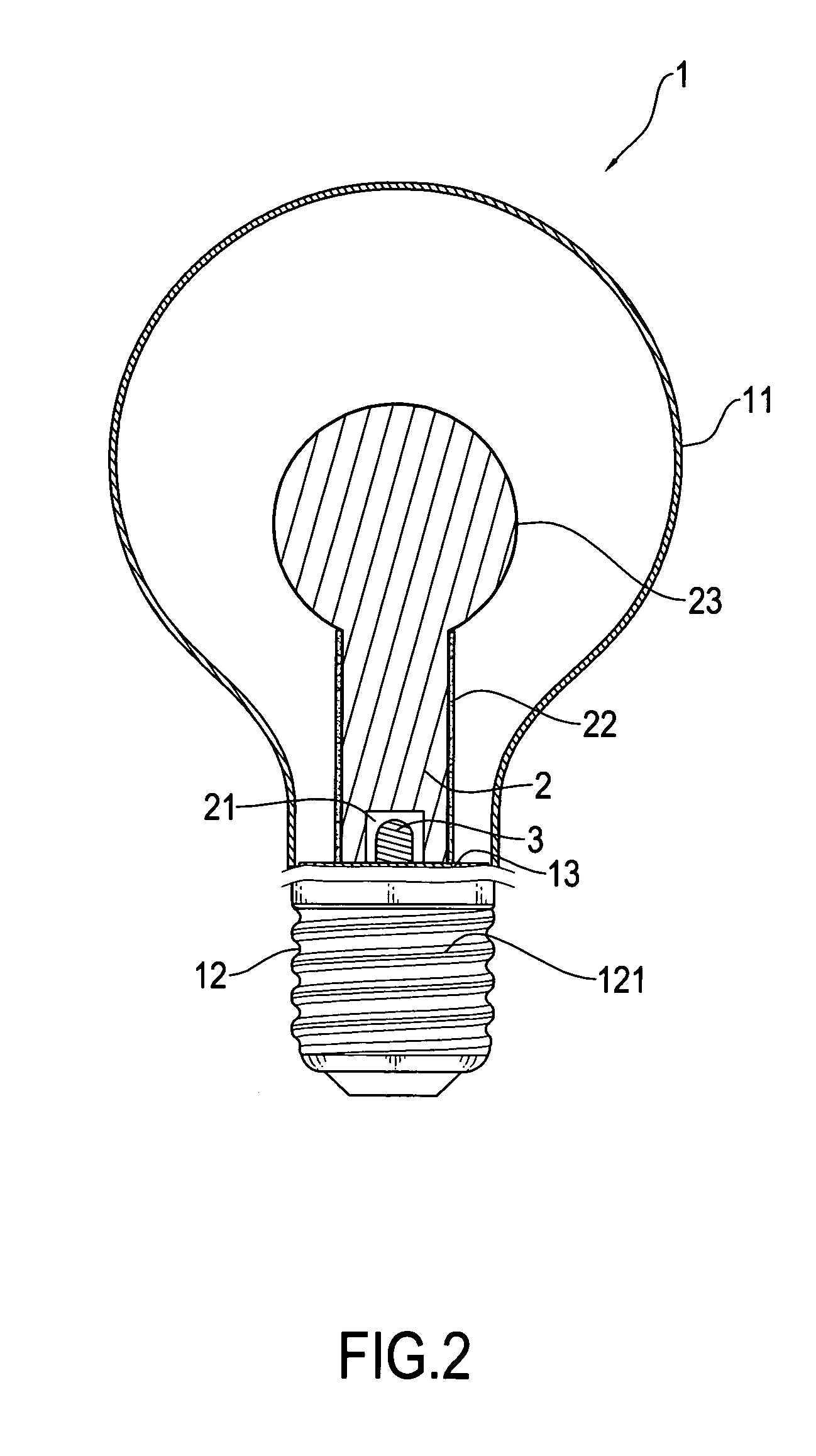 Structure of light bulb