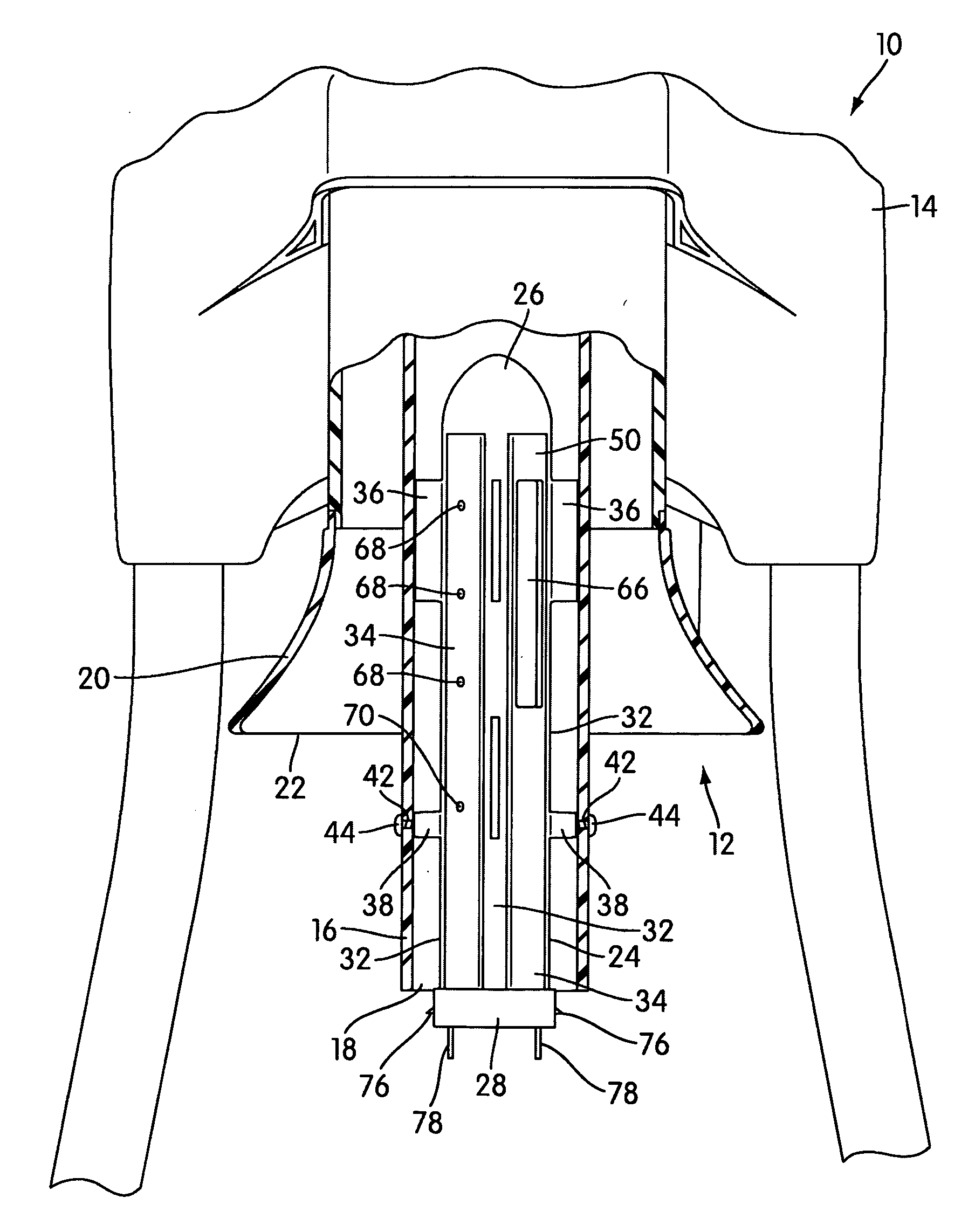 Attractant system for mounting to an insect trapping apparatus