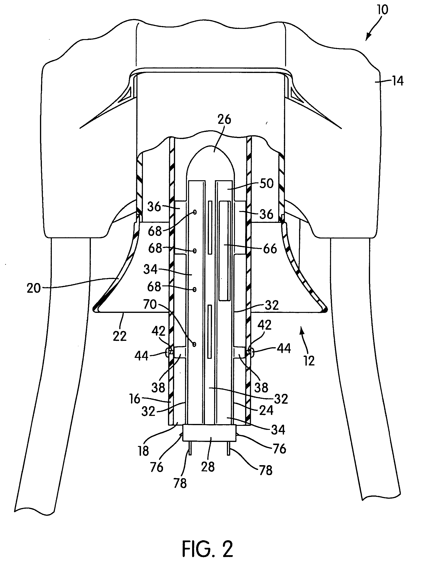 Attractant system for mounting to an insect trapping apparatus